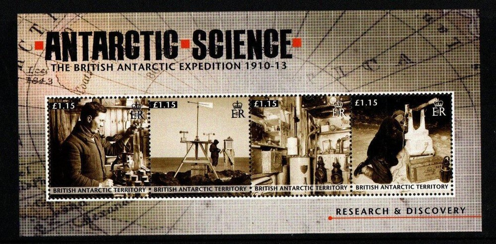 BRITISH ANTARCTIC 2011 -SGMS569 ANTARCTIC SCIENCE MINISHEET MNH