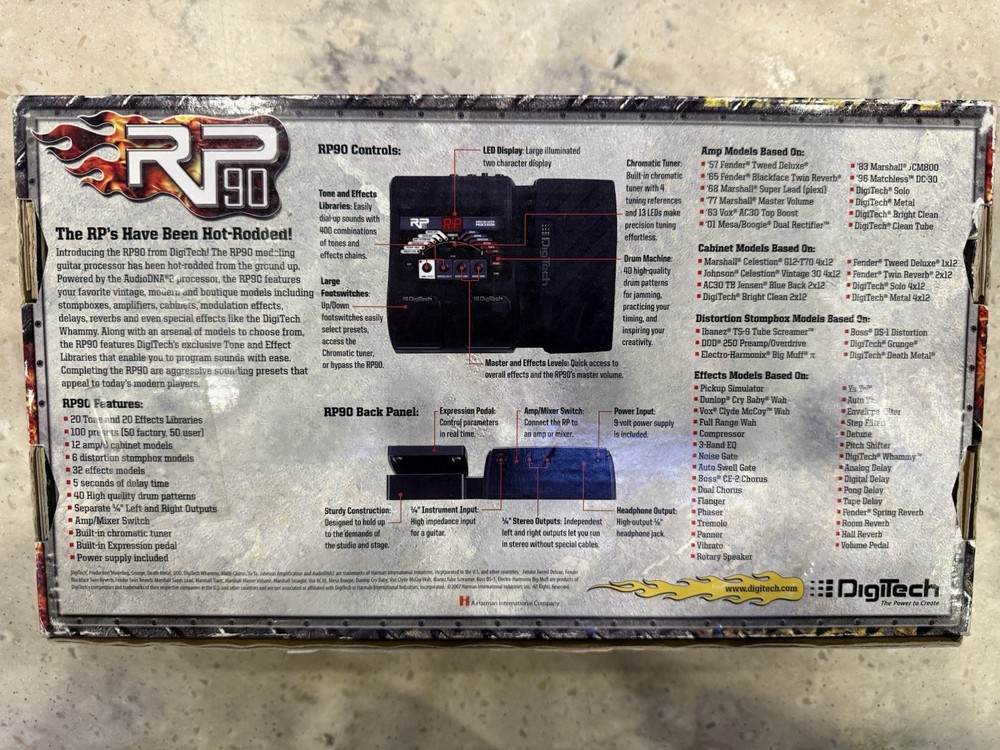 Digitech RP90V Modeling Guitar Processor Multi-Effect Guitar Pedal