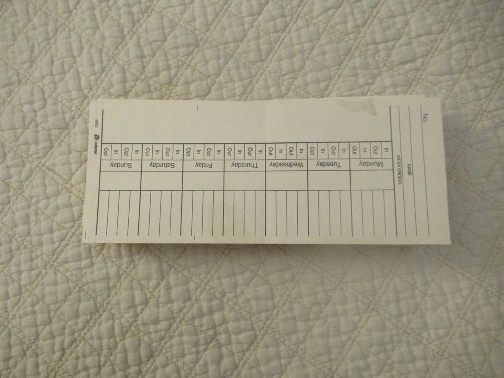Adams 9660 Time Cards (90 Count)
