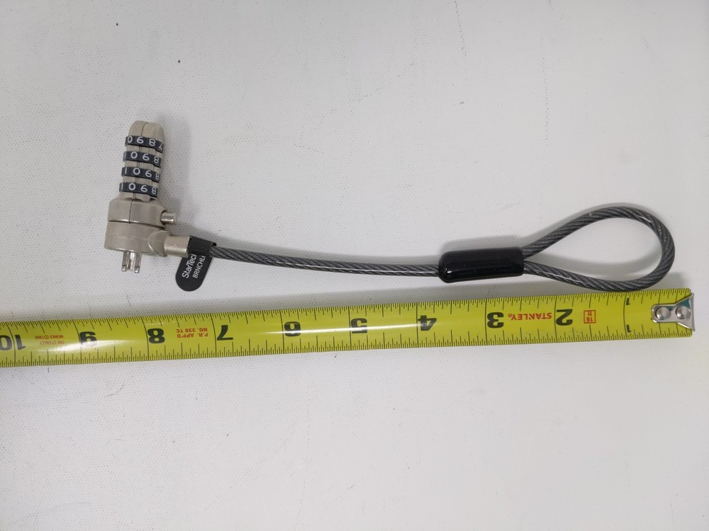StarTech Universal Laptop Cable Lock Expansion Loop - Add a 6" 4-Digit