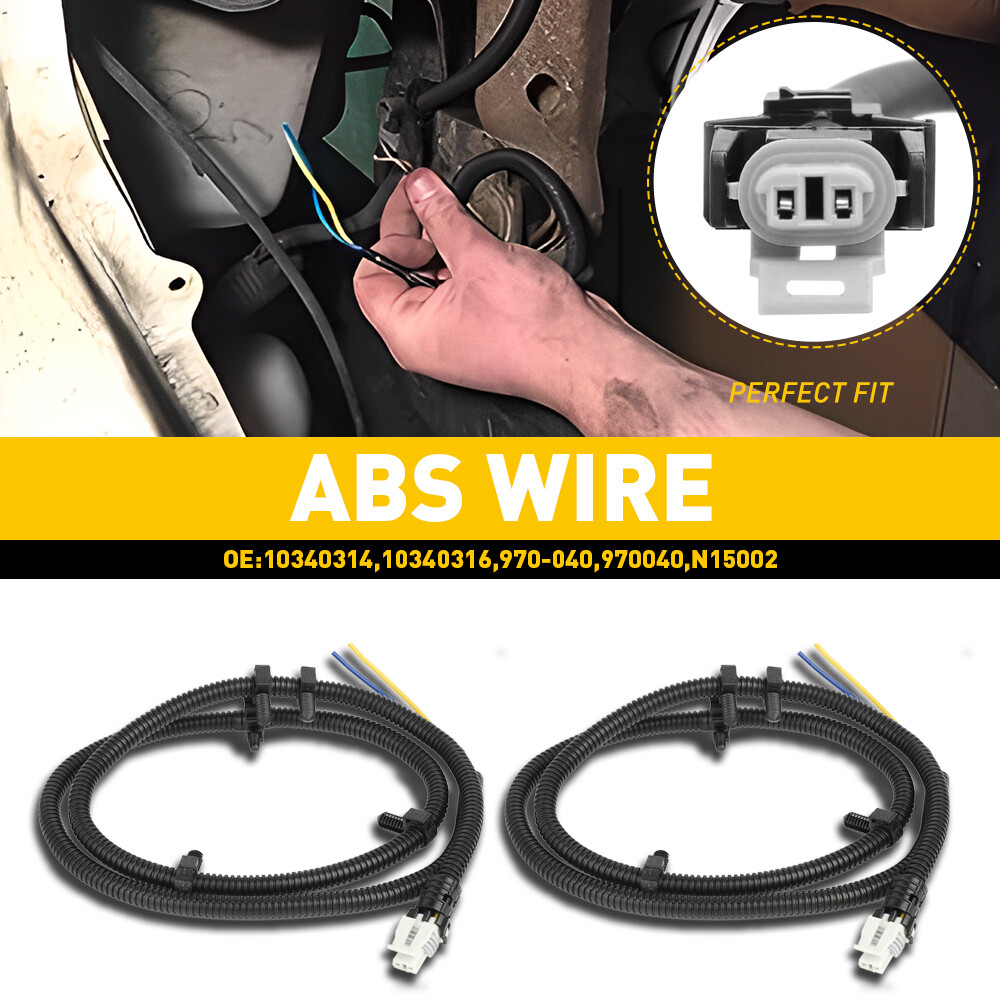 2PCS ABS WHEEL SPEED SENSOR WIRE HARNESS FRONT LEFT/RIGHT FOR 00-15 CHEVY IMPALA