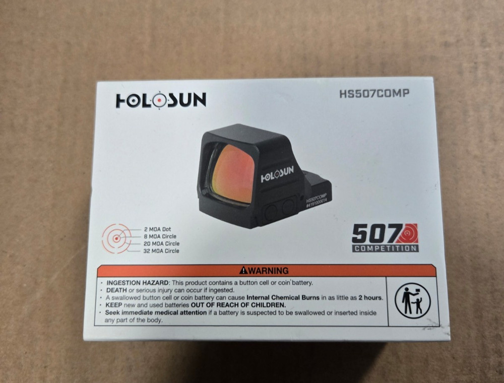 Holosun 507COMP Multi-Reticle Red 2 MOA Dot HS507COMP Brand New Ships Same Day