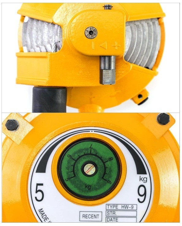 2 Pack QWORK Tool Balancer 11-19 lbs Retractable w/ 5 Ft Long Wire Rope & Hook