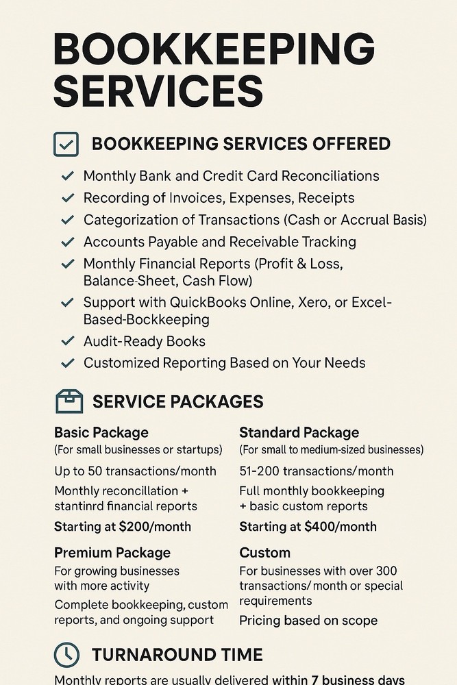 Bookkeeping Service