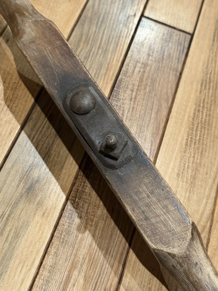 Antique Primitive 17.5” "T" Auger Handle Barn Beam Hand Drill Tool Adjustable