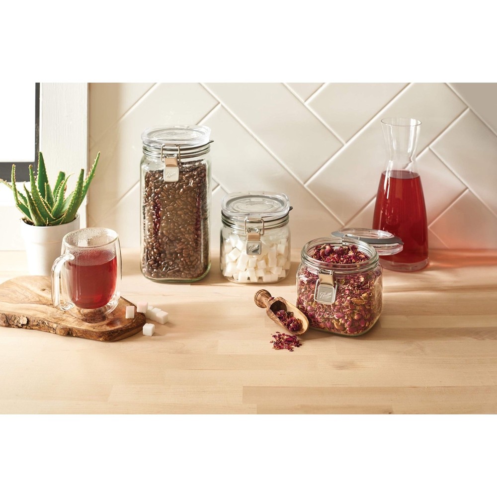 Storage Latch Jars, 3-Pack