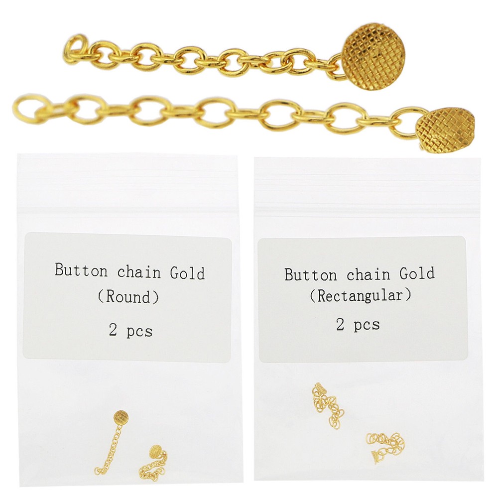 Dental Ortho Plated Traction Buttons Chain Tectangular Mesh Base Lingual Base