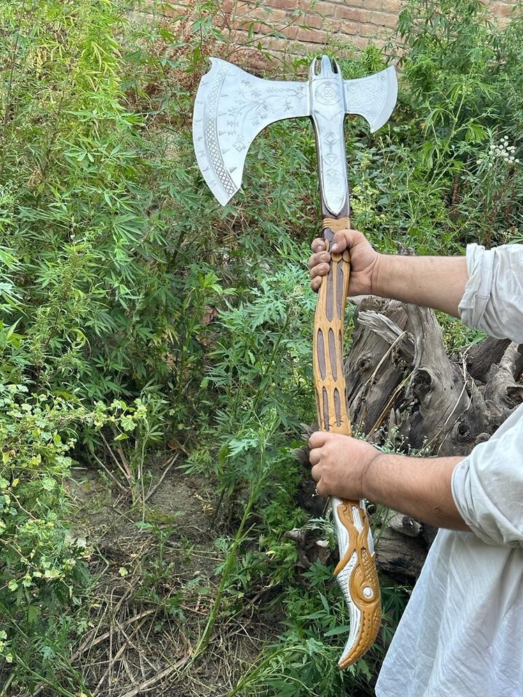 Beautiful custom handmade Viking forged Axe
