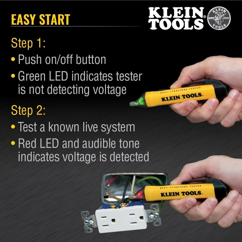 Professional Electrical Kit: Digital Multimeter, Voltage Tester & Outlet Tester