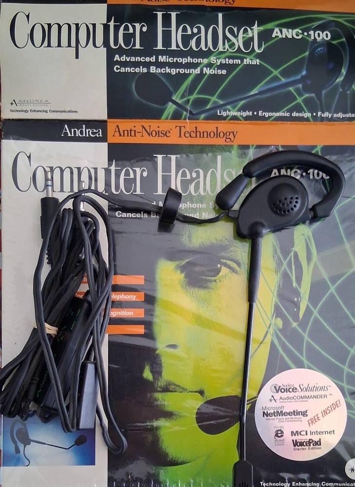 Computer Headset ANC 100 Anti-Noise Technology By Andrea