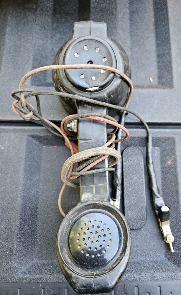 Vintage Lineman's Rotary Dial Handset/Test Set Untested