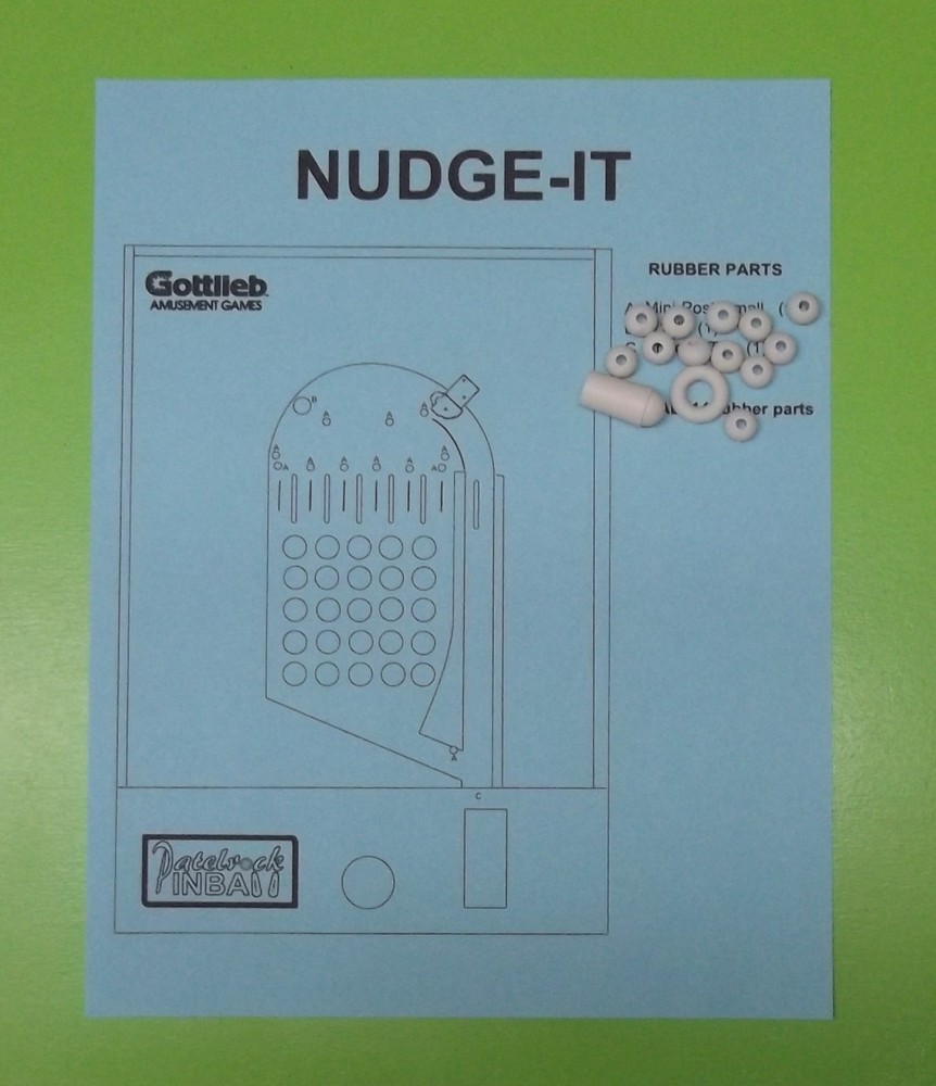 1990 Gottlieb Nudge-it Pinball Machine Rubber Ring Kit