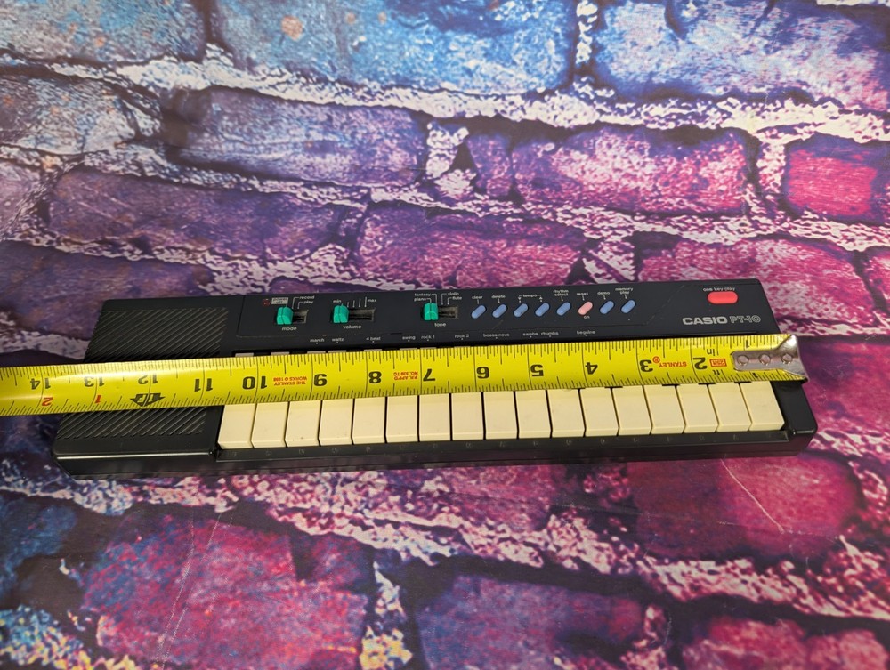 Vintage Casio PT-10 Mini Keyboard Portable Electronic Keyboard Working