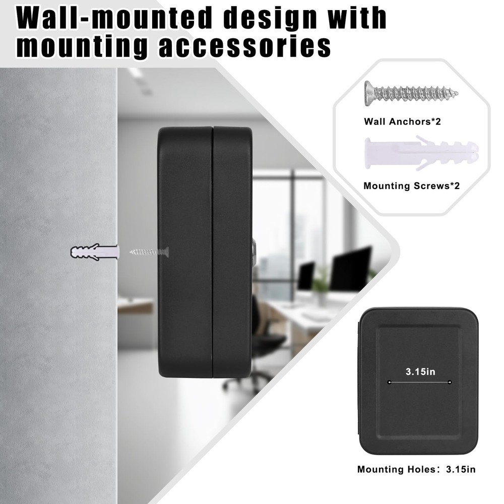 Key Cabinet Wall Mount Locking Box Organizer with Key tool