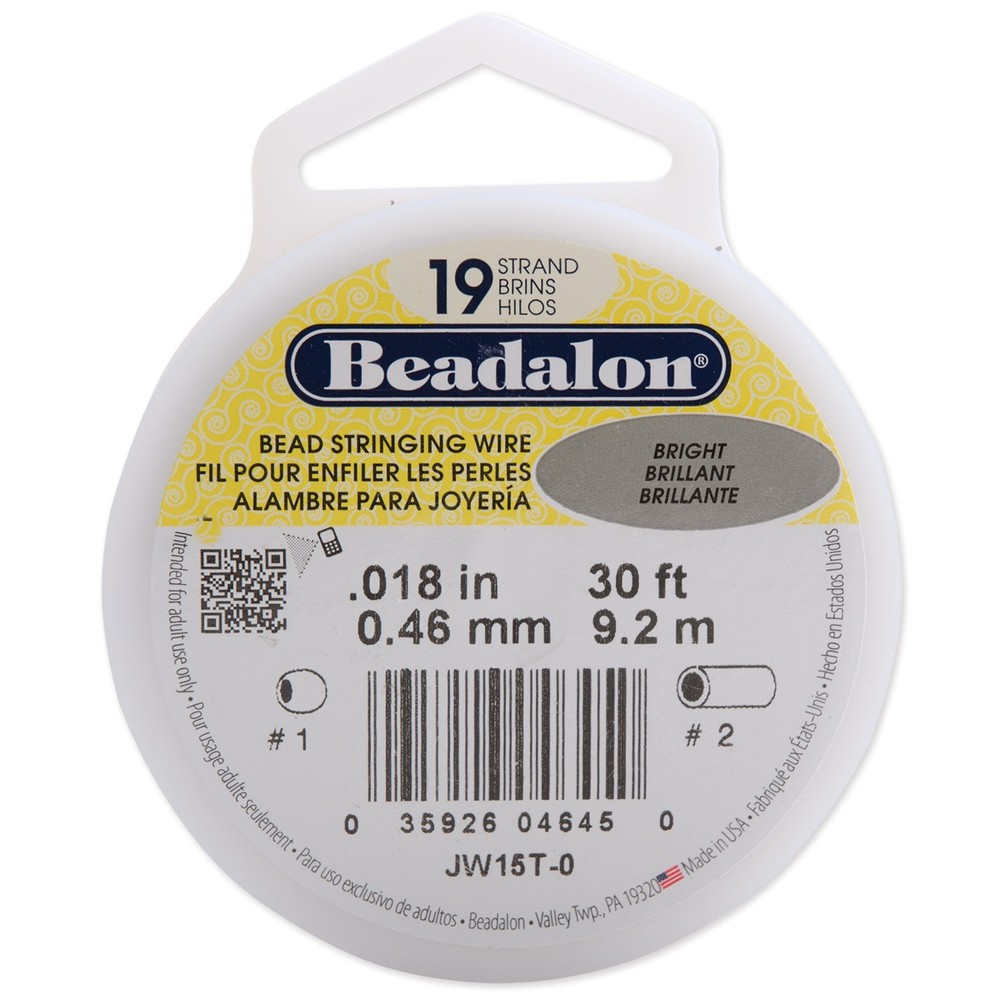 Stringing Wire 19-Strand .018"X30' Bright