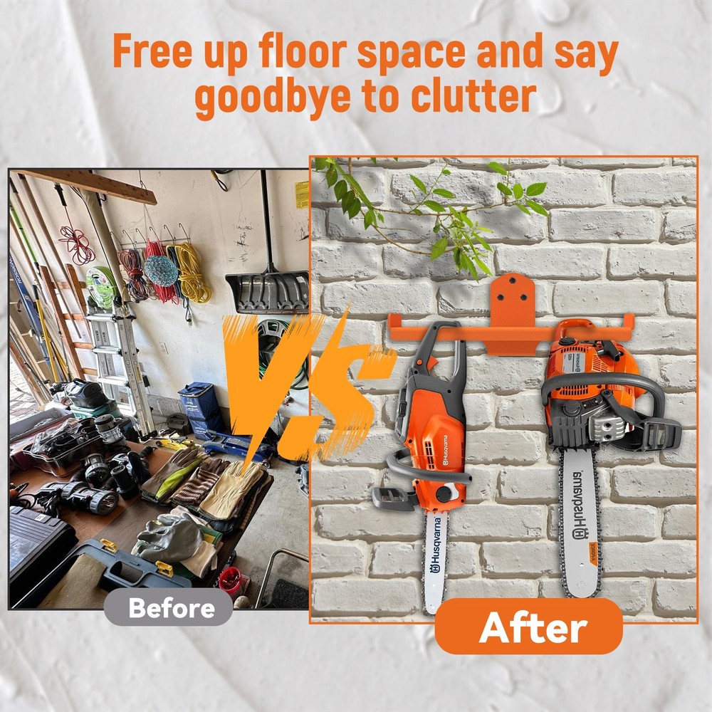 2pcs Backpack Leaf Blower Hanger, Wall & Trailer & Garage Tool Storage Organizer