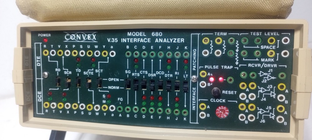 Unused Convex Model 680 V.35 Interface Analyzer With Test Cables