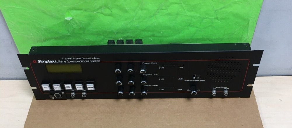 Simplex 5120-9180 Program Distribution Panel With Display