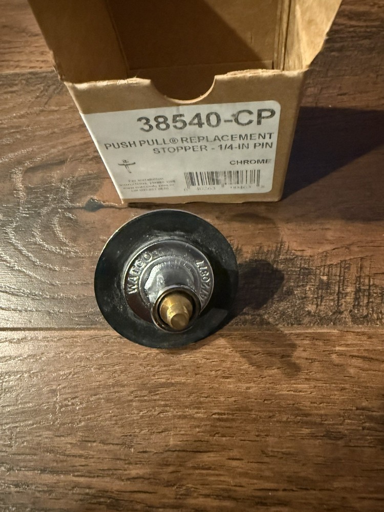Watco Manufacturing - 38540-CP - PUSH PULL Replacement Stopper with 1/4-in Pin