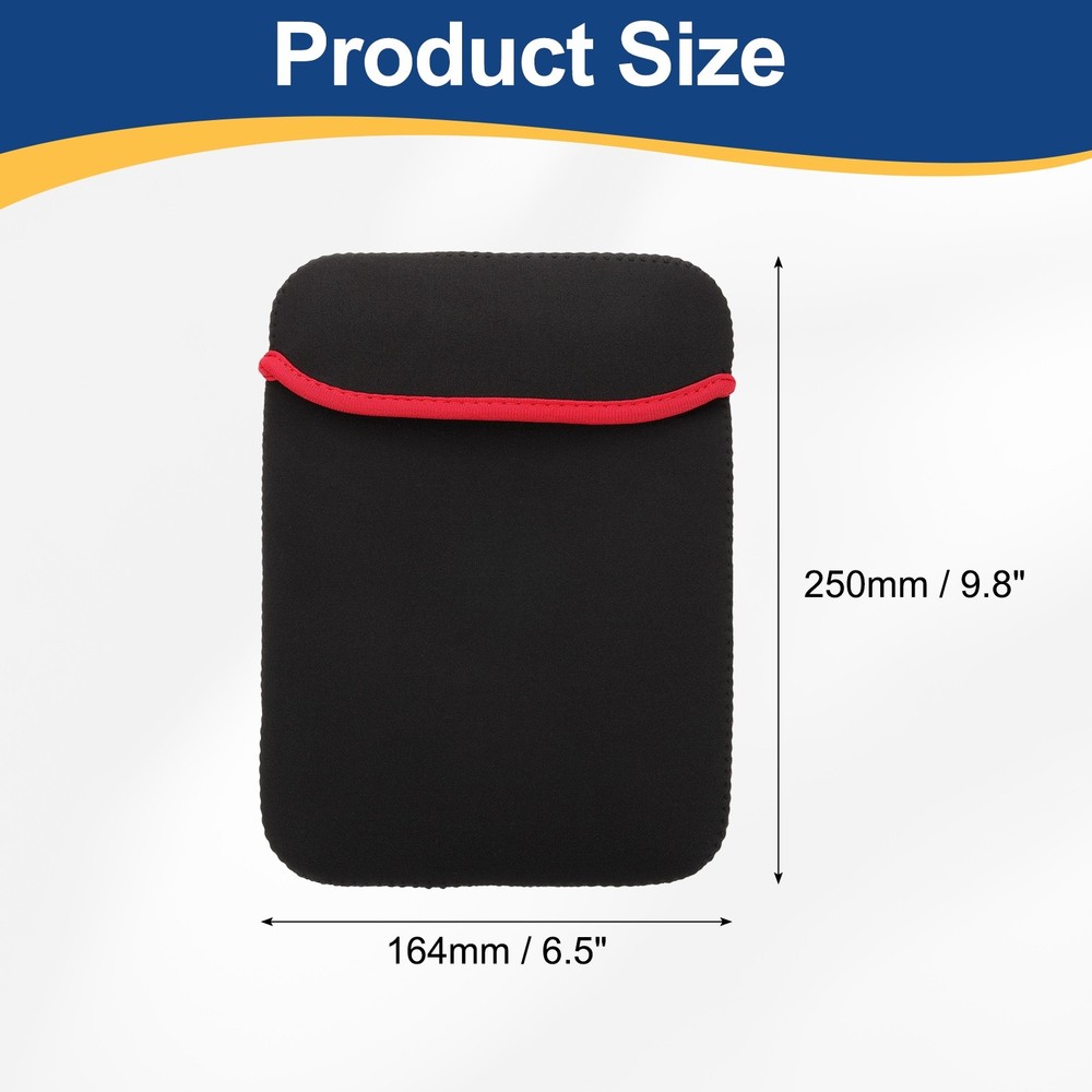 Laptop Case Computer Sleeve Universal for 9" Notebook Red-Black