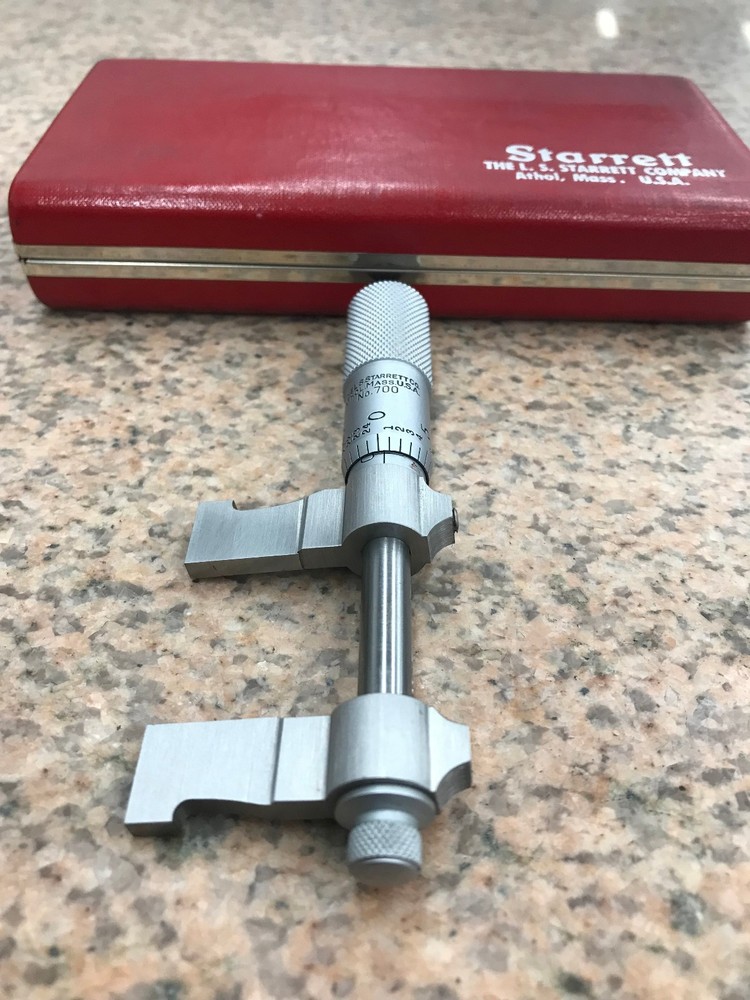 Starrett No.700B inside caliper goove micrometer
