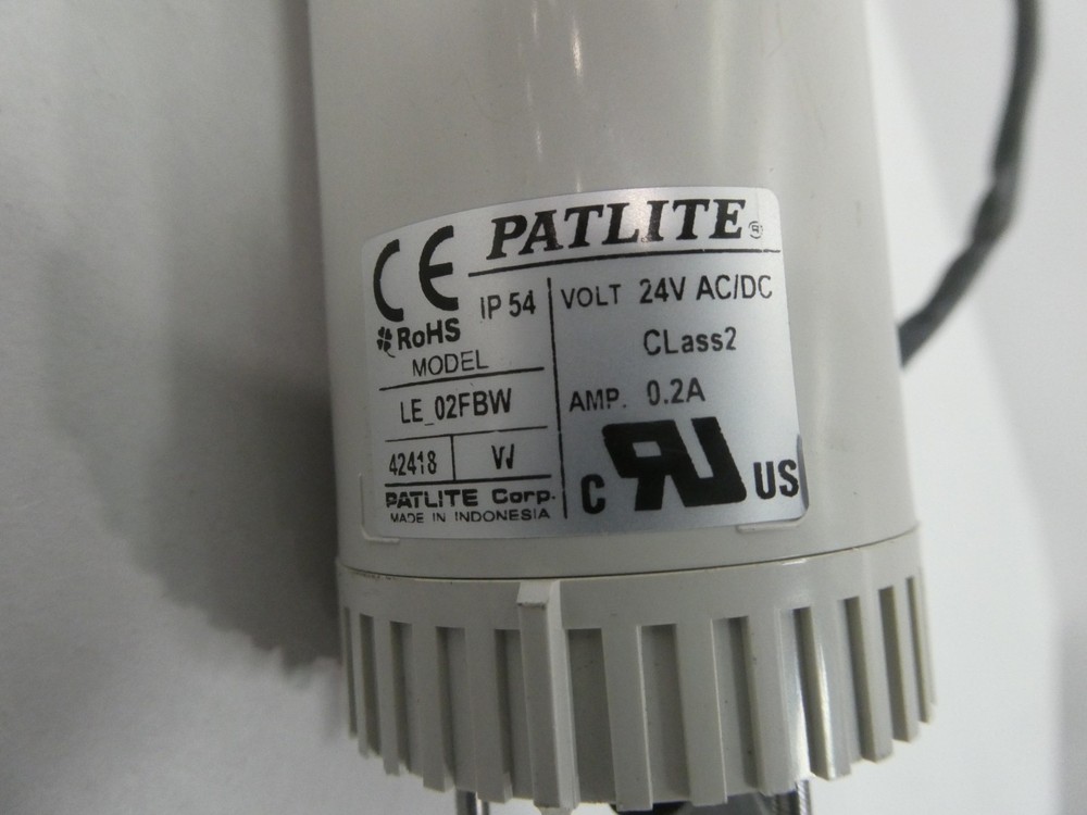 Patlite LE-02FBW Stack Light Assembly 24v-ac/dc