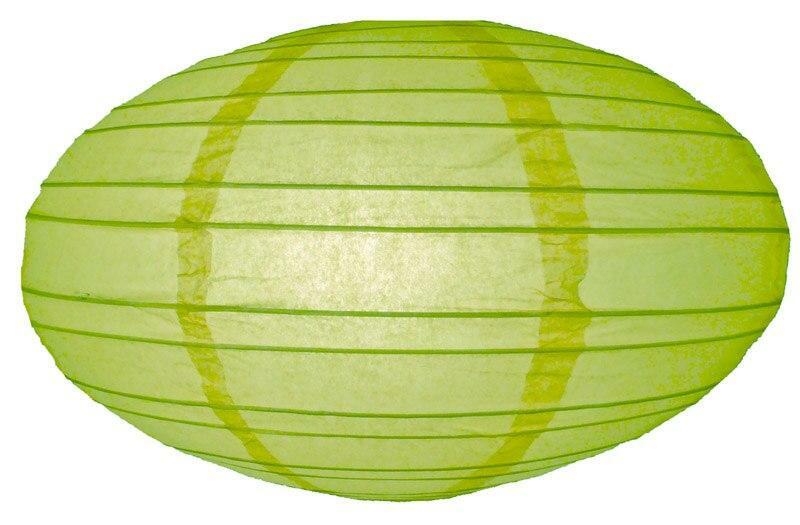 16" Light Lime Saturn Paper Lantern