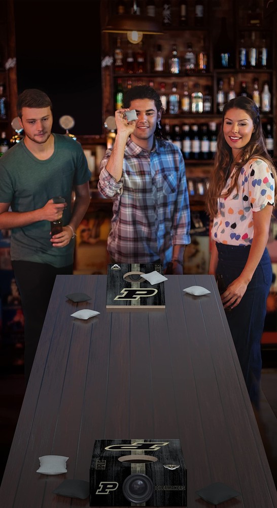 SOAR NCAA Tabletop Cornhole Game and Bluetooth Speaker, Purdue Boilermakers