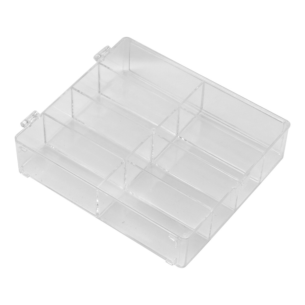 2Pack 1/64 Diecast 8 Car Display Case With Locking Latch Stackable Organizer Box