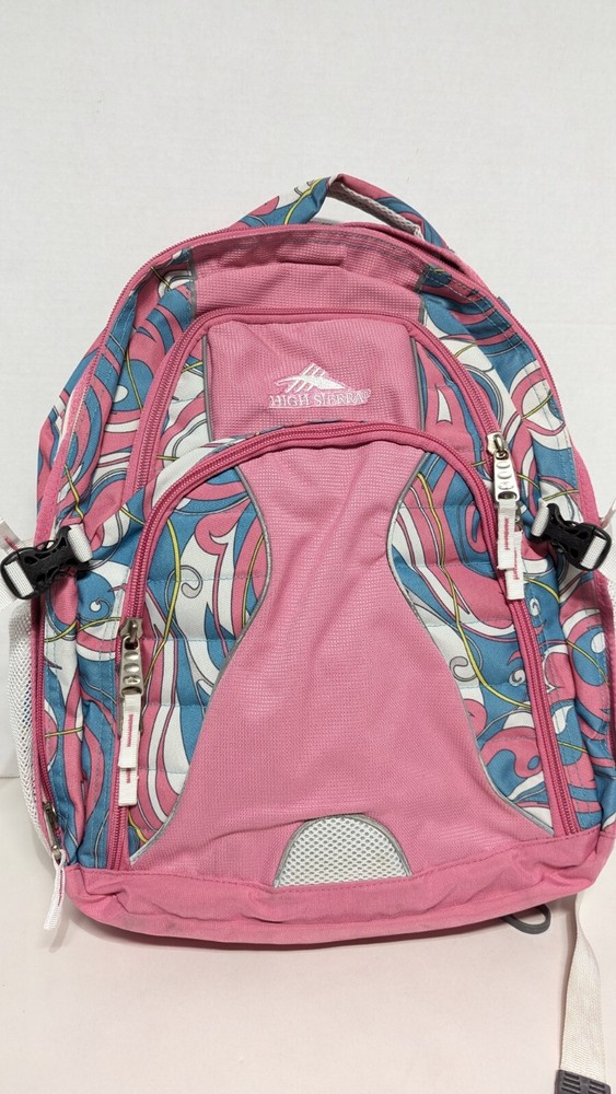High Sierra Backpack Padded Pink Multi-colors
