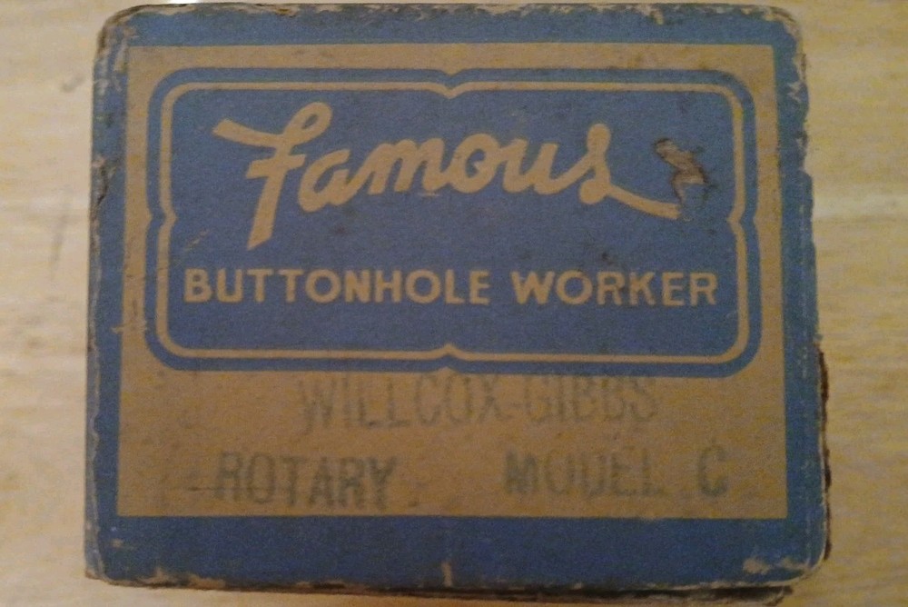 Famous Buttonhole Worker Model G W/ Original Box