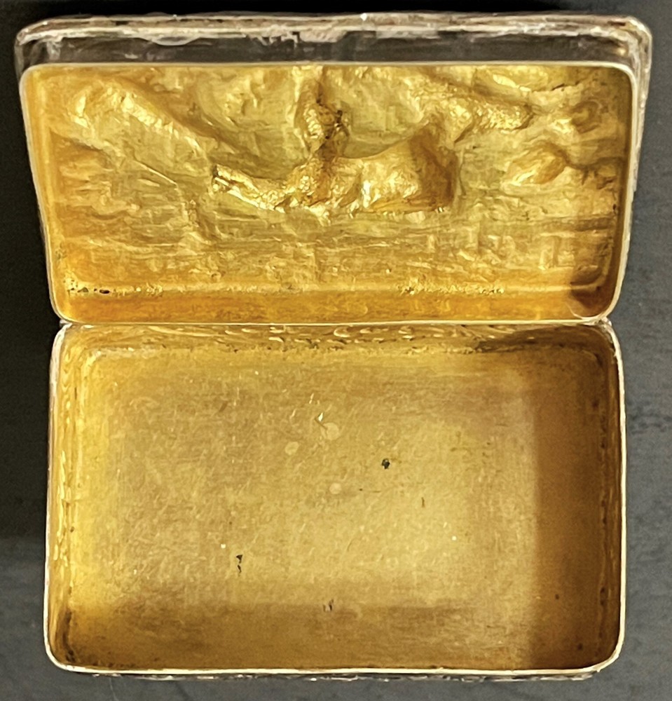 Antique German Hanau 850 Silver Pill Box