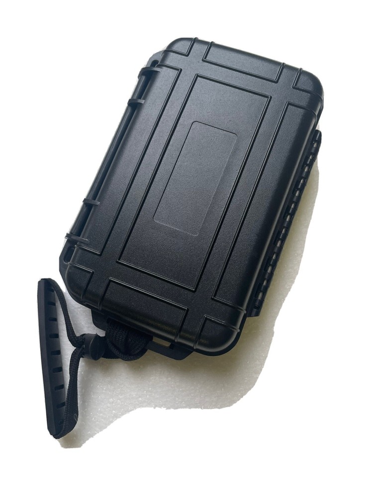 waterproof shell case ~ 6”x5” Black - For Tools, Cellphones. New
