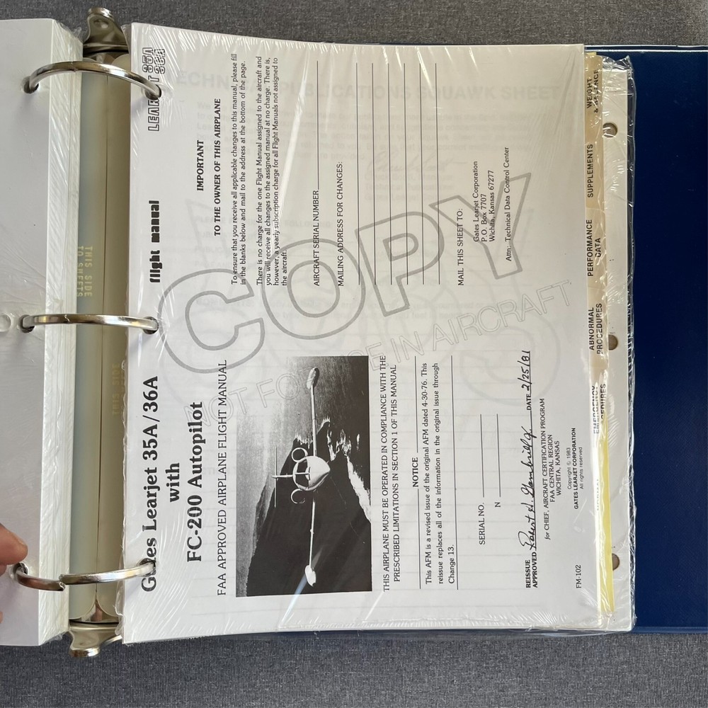 Flight Safety International Cheyenne Pilot Initial Training Syllabus 1990