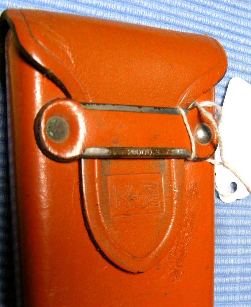 Vintage K&E Slide Rule With Leather Case