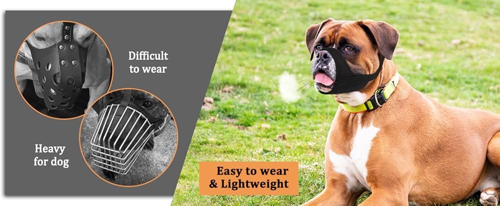 Pitbull Muzzle, Soft Muzzle for erican Bully Bulldog Boxers