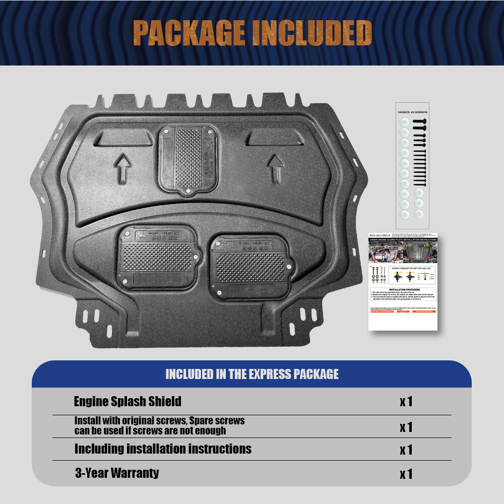 For VW Jetta 2007-2017 Front Engine Splash Shield Engine Cover Case Guard