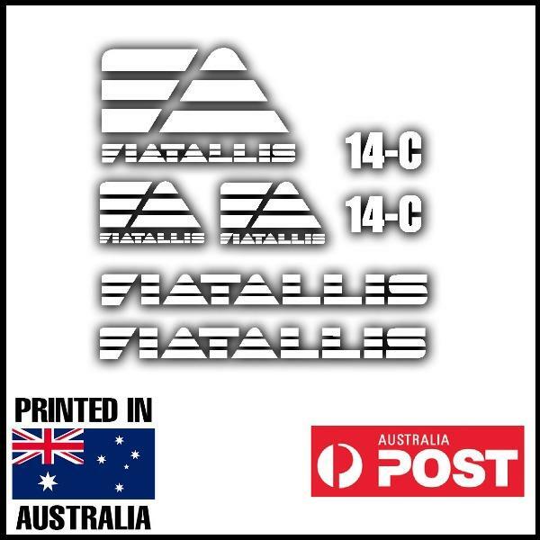 Fiatallis 14C dozer decal sticker kit