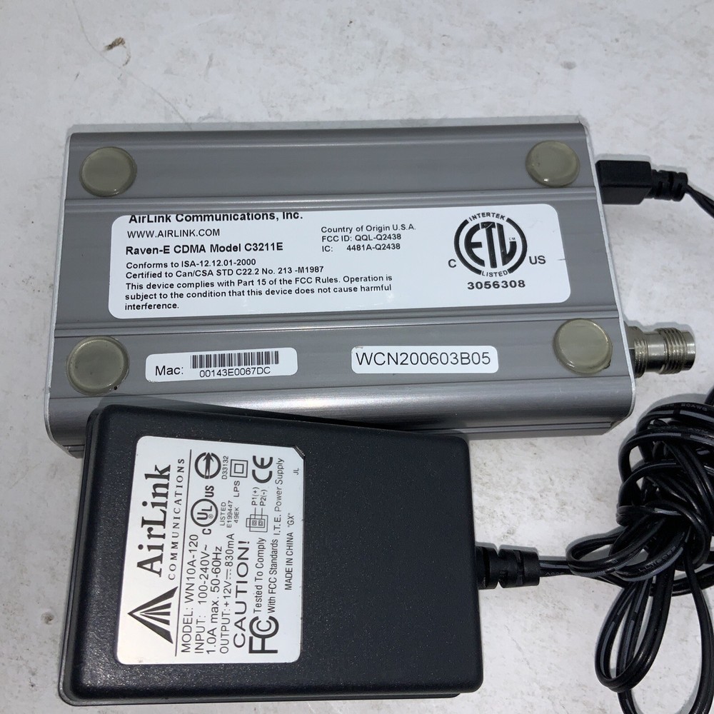 AIRLINK COMMUNICATIONS RAVEN-E C3211E-V Tested