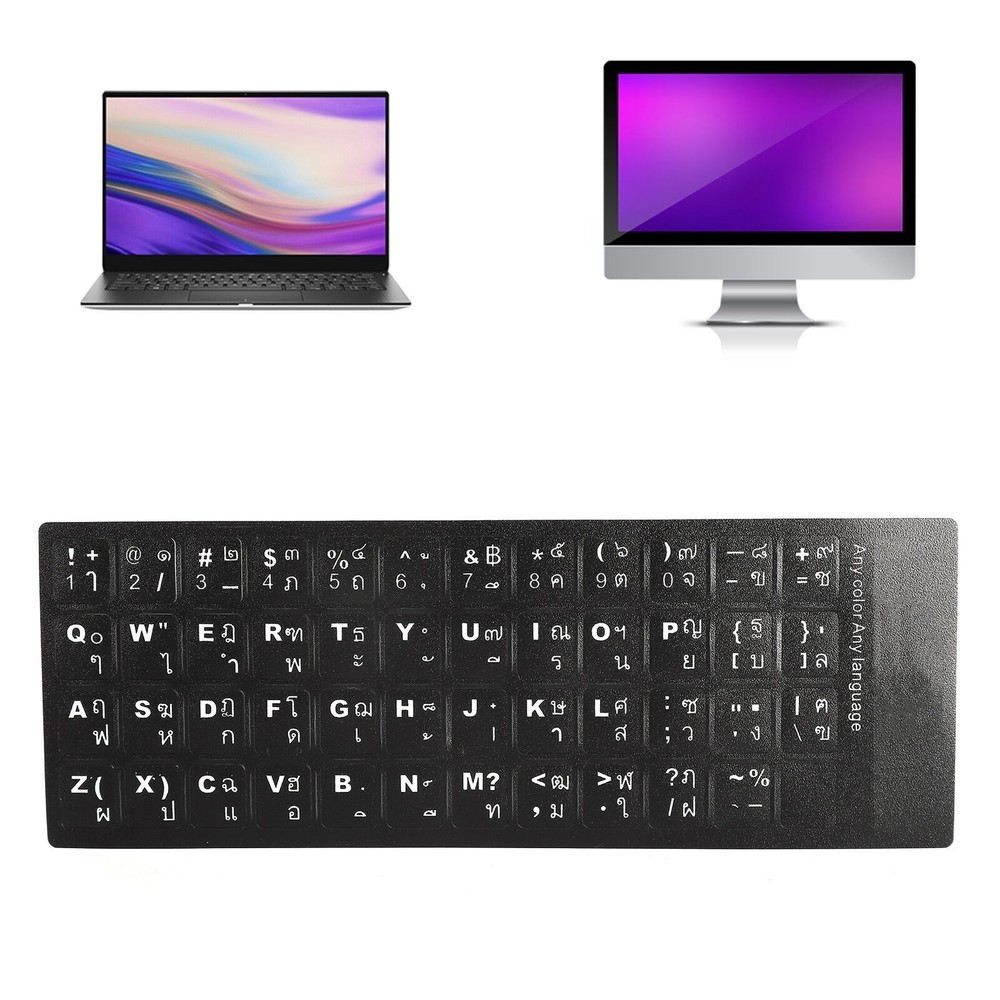 Thai Keyboard Sticker Replacement Keyboard Sticker for Desktop Computer Laptop
