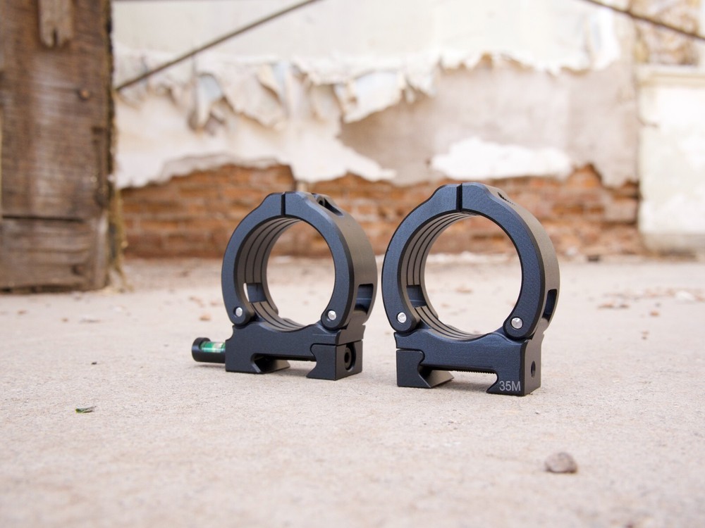 35mm Medium Scope Rings with Inetgrated Level!