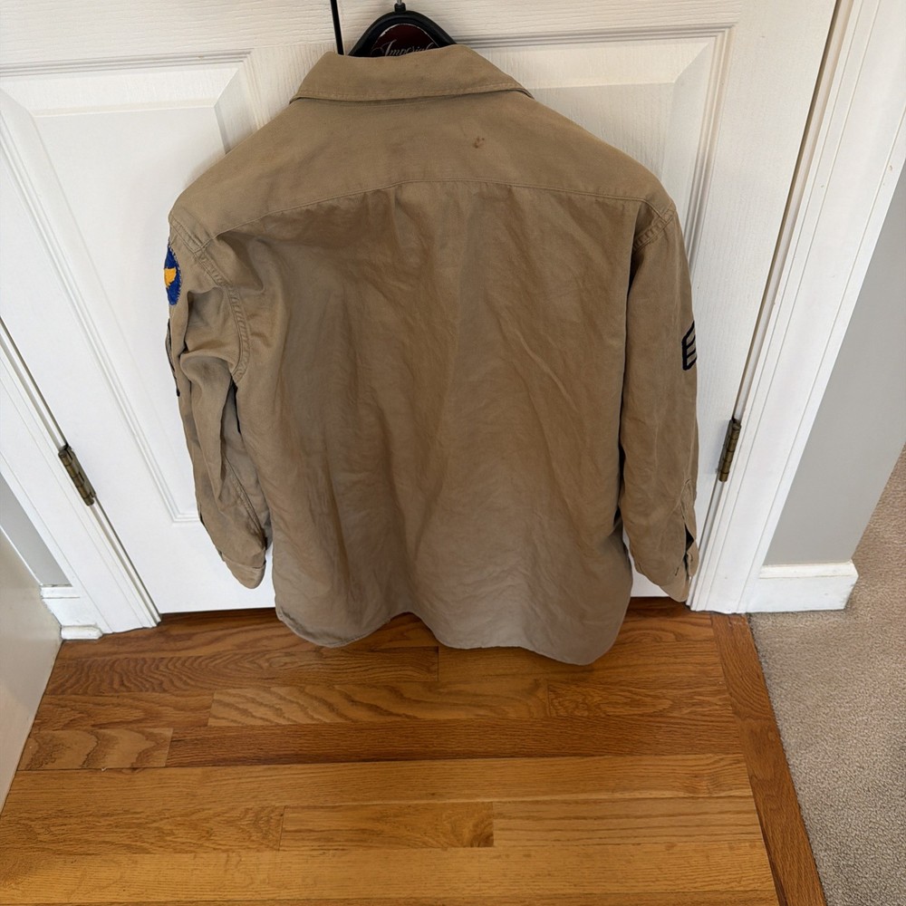 WWII USGI enlisted USArmy sergeant Khaki shirt
