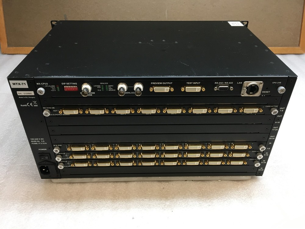 Lightware MX-FR33 visual engineering 33x33 Digital Matrix Router w/ Rack Ears