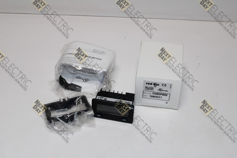 Red Lion, CUB5PB00,5 Digit Process Panel Meter Digital