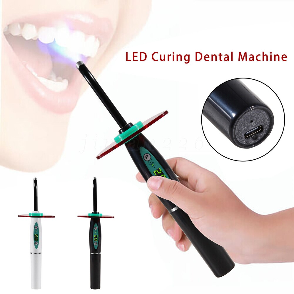 UV Dental Wireless LED Curing Light Cure Lamp Curing Machine Rechargeable 1500MW