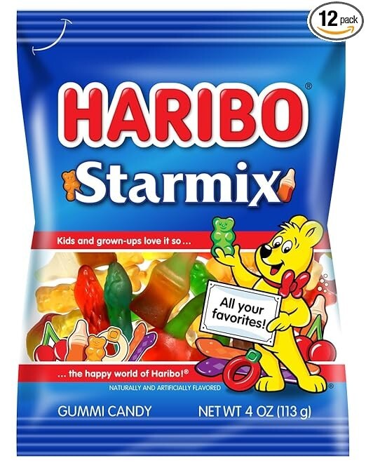 Haribo Starmix Gummi Candy, (Pack of 3)