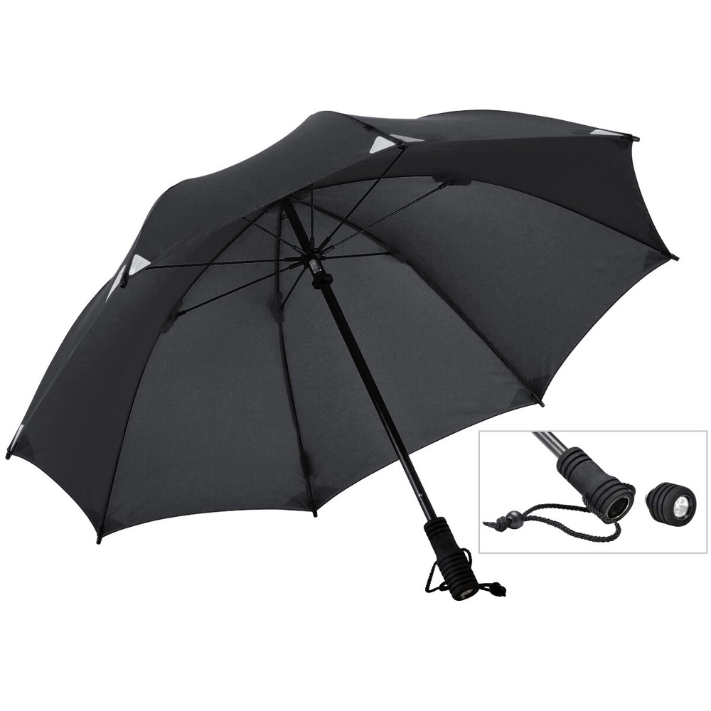 EuroSCHIRM Swing Flashlight Umbrella (Reflective Black) Lightweight Hiking