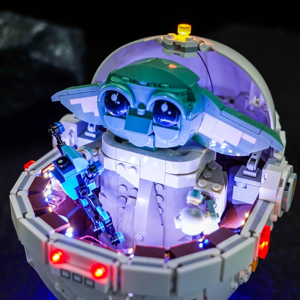 BrickBling LED Light Set for LEGO Grogu™ with Hover Pram 75403（Standard）