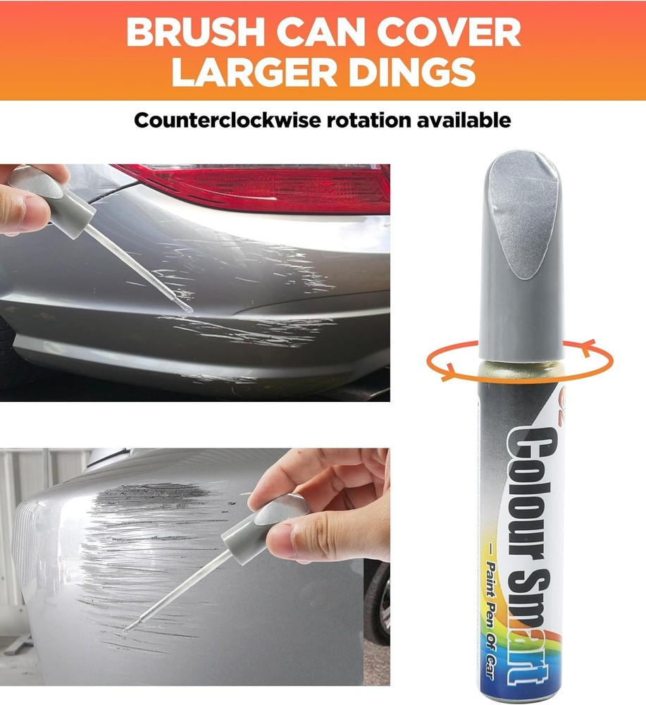 Silver Touch Up Paint Pen for Cars - Fast-Drying Scratch Fixing Solution