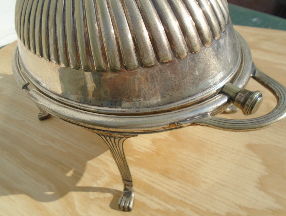 Breakfast Warmer Barrclouch Leeds Rolltop England Silverplate